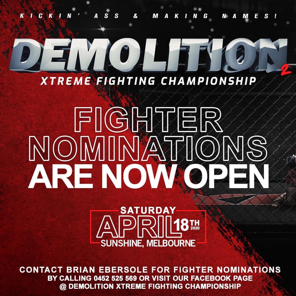 Demolition 2 Nominations Open