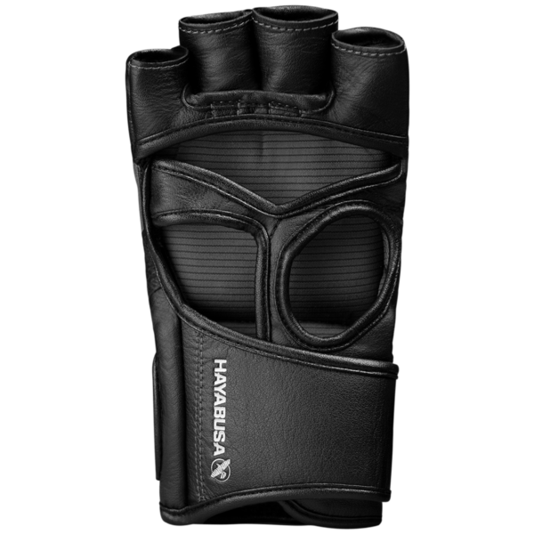 Palm side of Hayabusa T3 MMA Gloves Black/Grey