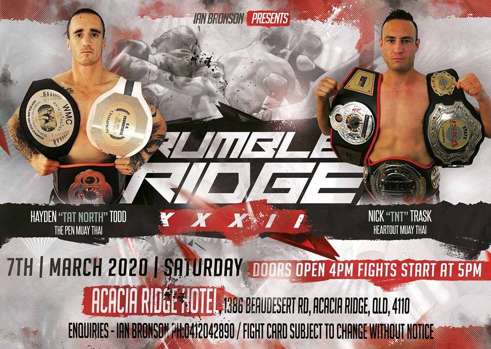Rumble at the Ridge XXXII Todd v Trask