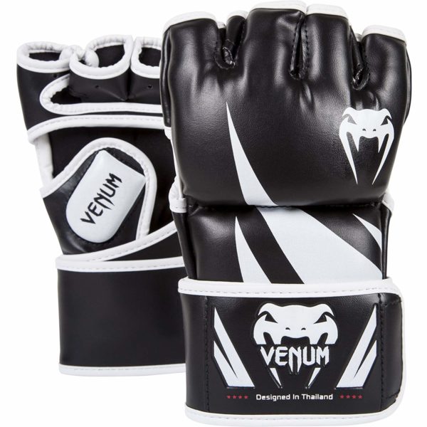 Black/White Venum Challenger MMA Gloves