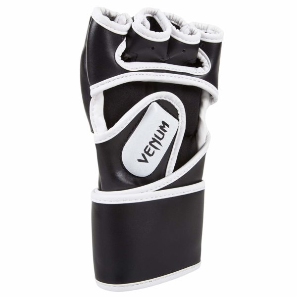 Black/White Venum Challenger MMA Gloves Palm View